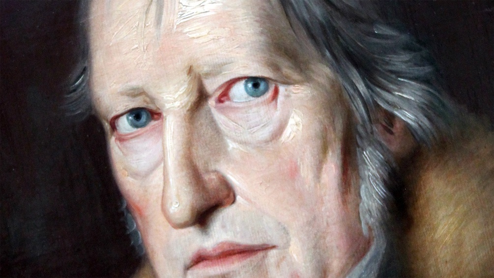 Gemälde des Malers Jakob Schlesingers, Porträt von Georg Wilhelm Friedrich Hegel