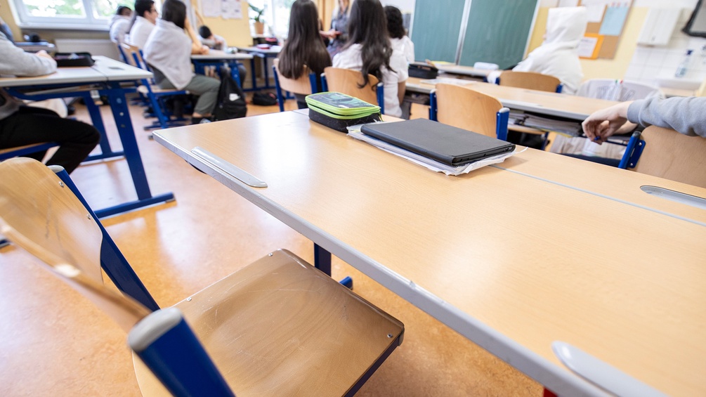 Klassenzimmer einer Mittelschule in Wien