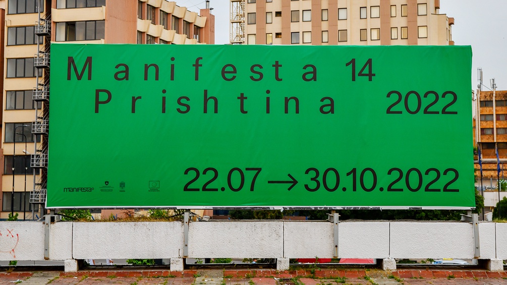 Plakat der Manifest in Pristina