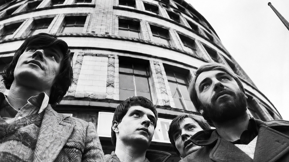 Joy Division, 1979: Stephen Morris, Ian Curtis, Bernard Sumner, Peter Hook