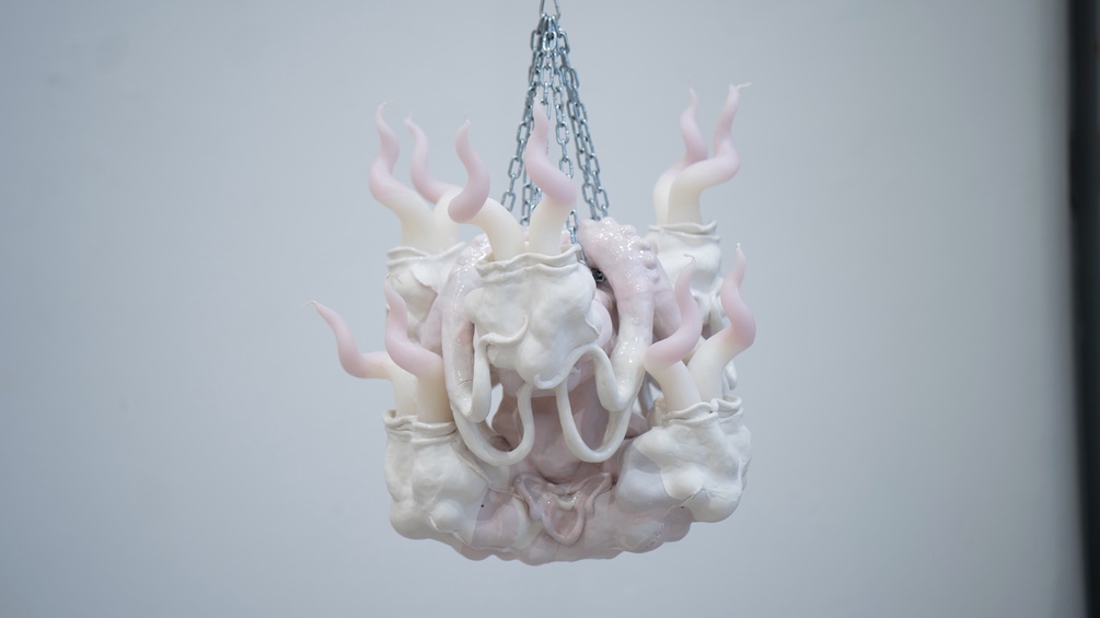 Pink Chandelier