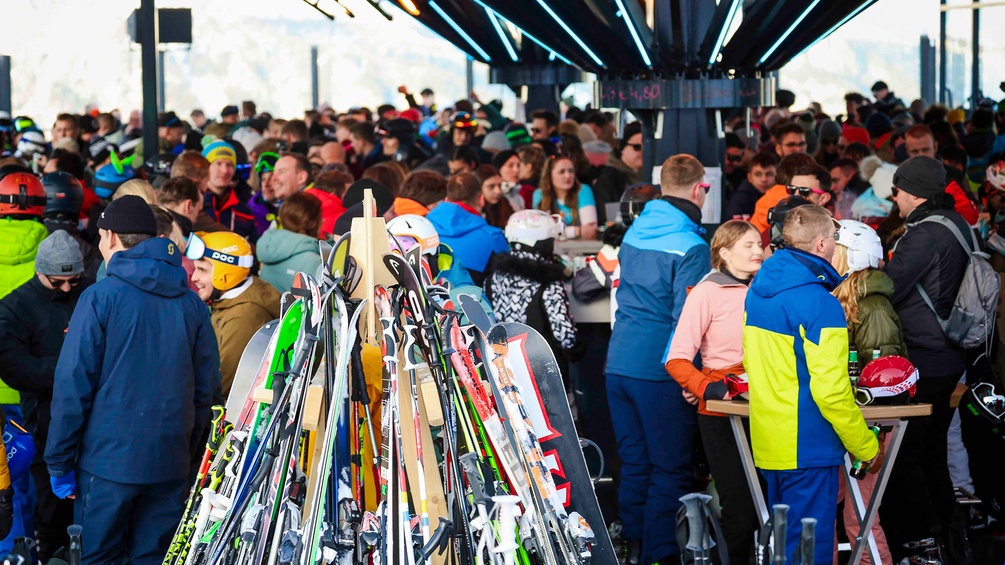 Viele Wintersportler:innen