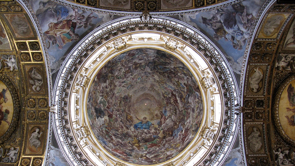 Kuppel der Santi Apostoli in Neapel