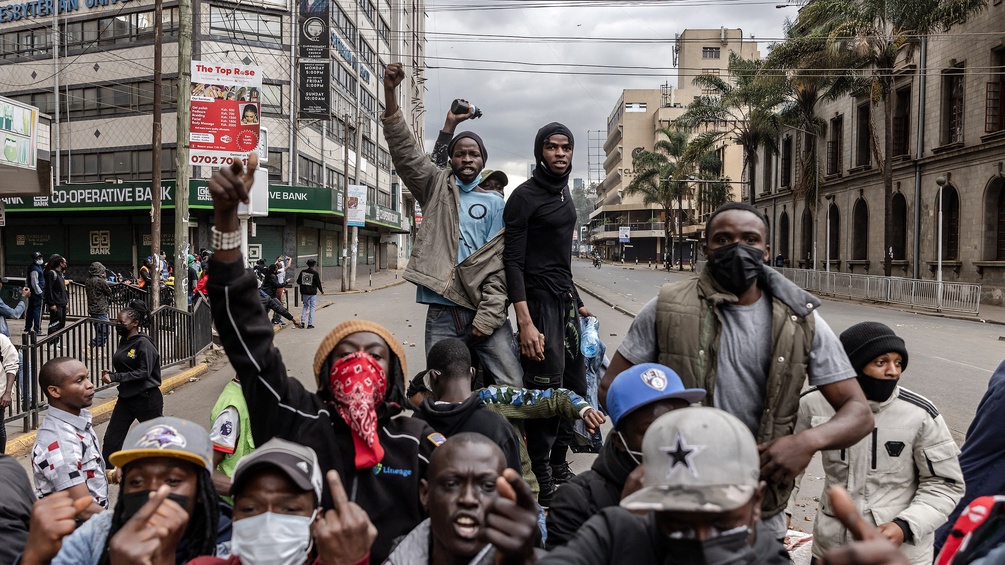 Protest in Kenia, Juni 2024