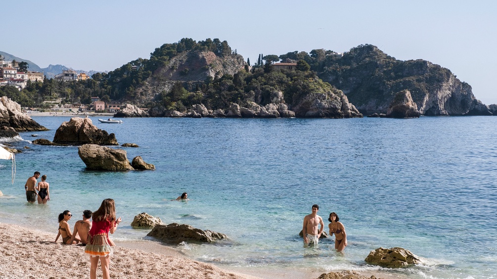 HBO Szene aus "The White Lotus", Staffel 2 in Italien