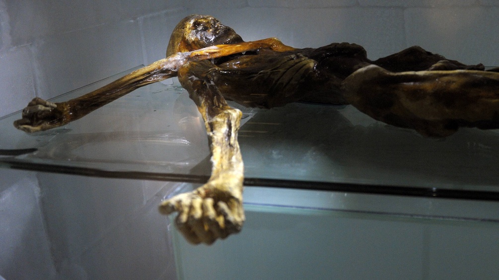 "Ötzi" in der Kältekammer