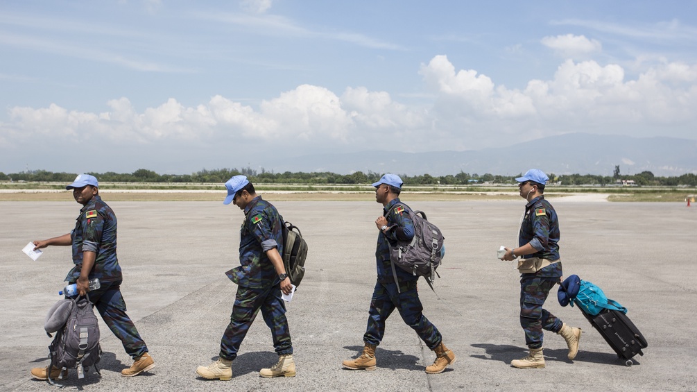 Un-Peacekeeper verlassen Haiti