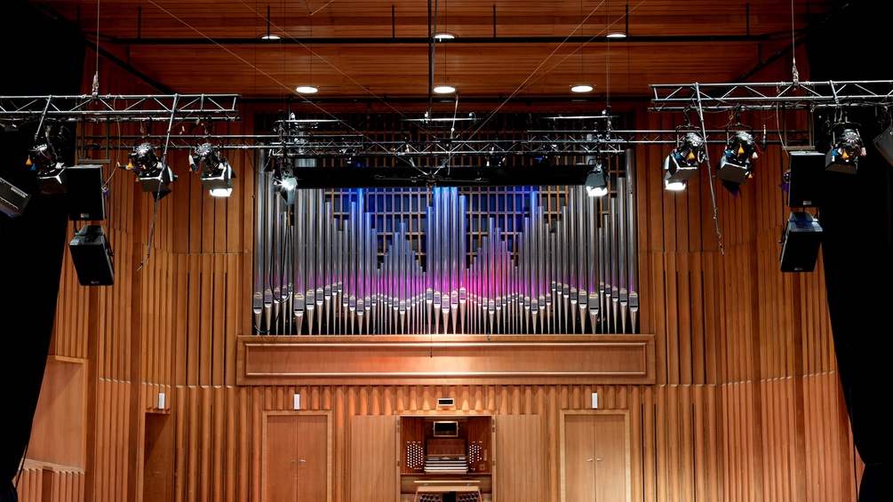 Orgel im Sendesaal des ORF RadioKulturhauses