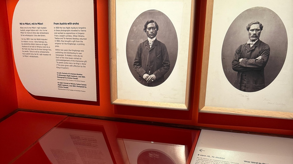 Museumsaufnahme: Te Hemara Rerehau und Wiremu Toetoe