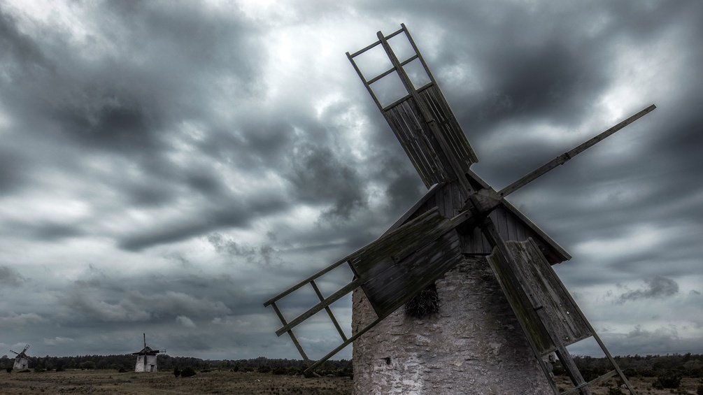 Windmühle aus Stein