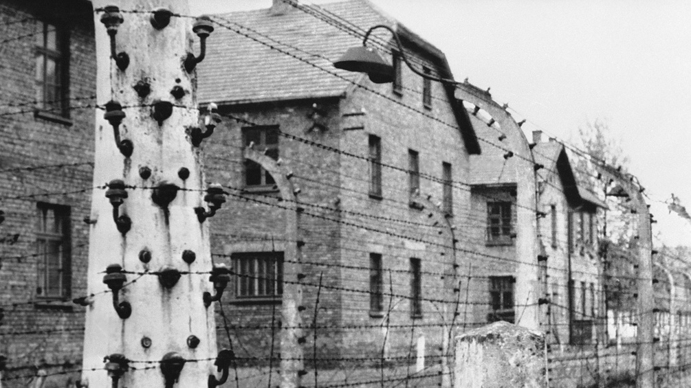 Häuserzeile des Auschwitz-Konzentrationslagers