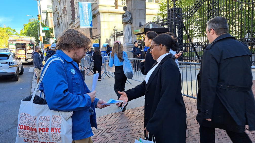 Columbia University: Protest vor dem Tor