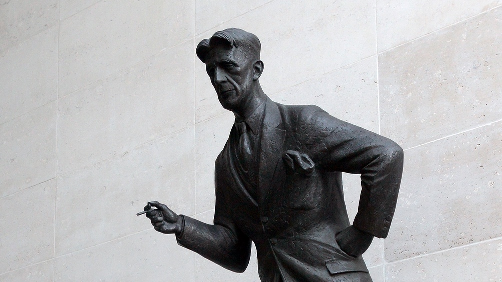 Statue von George Orwell