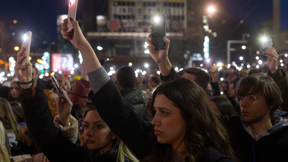 Proteste in Serbien gegen Aleksandar Vucic