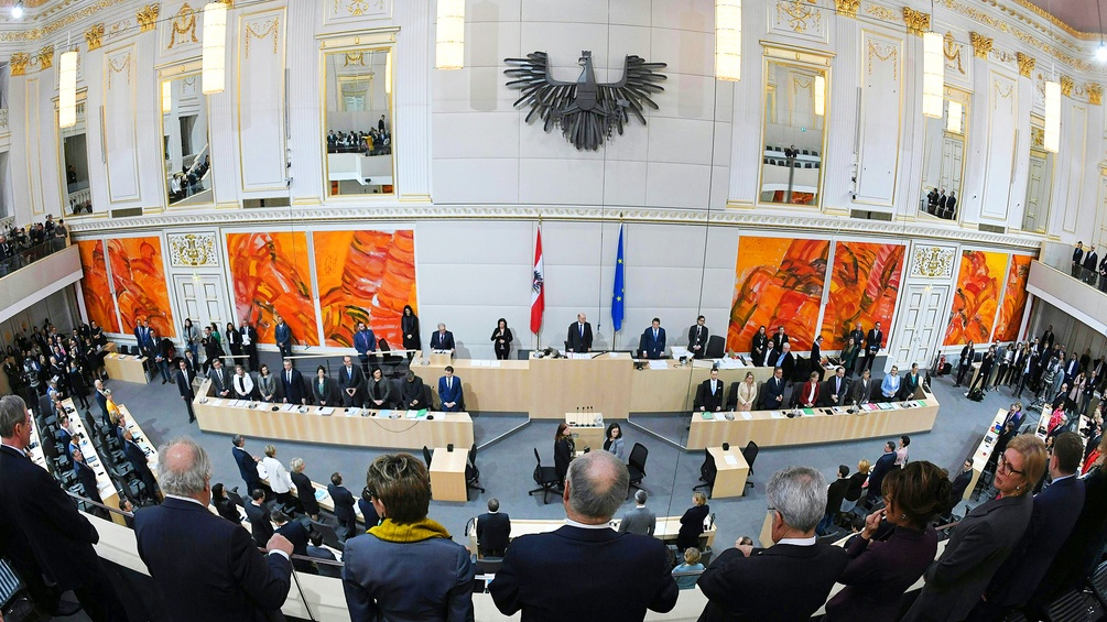 Eine Sitzung des Nationalrates