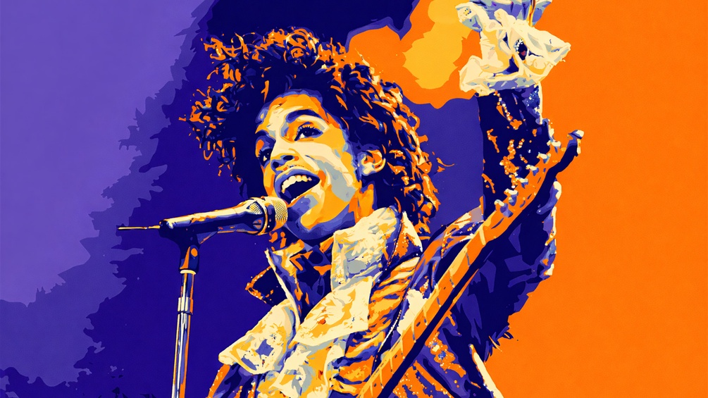 Durch KI verändertes Foto von Prince