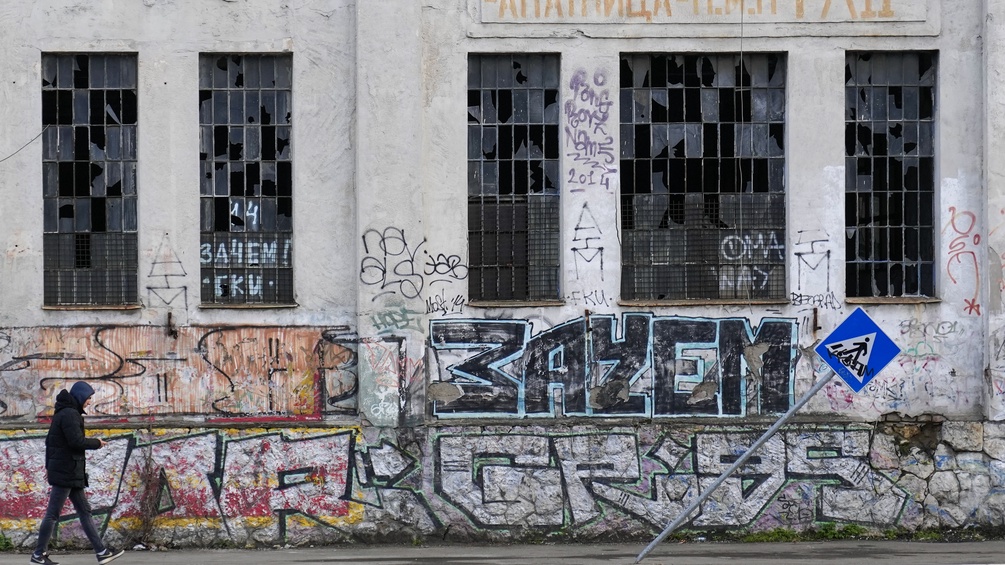 Verlassene Fabrik in Belgrad, Serbien