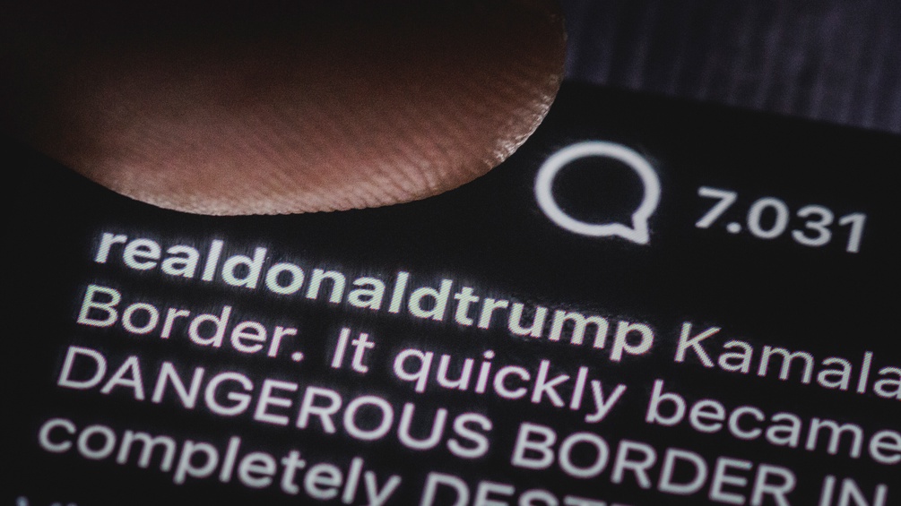Twitter Nachricht von realdonaldtrump