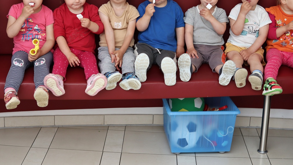 Betreute, ukrainische Kinder