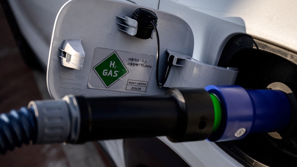 APA/AFP/ED JONES Wasserstofftankstelle