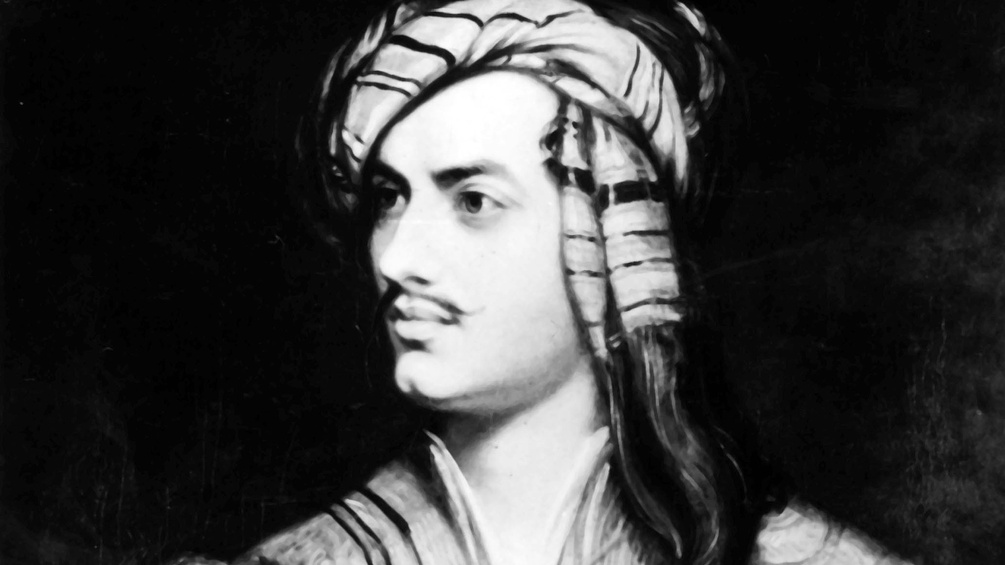 Lord Byron in albanischer Tracht