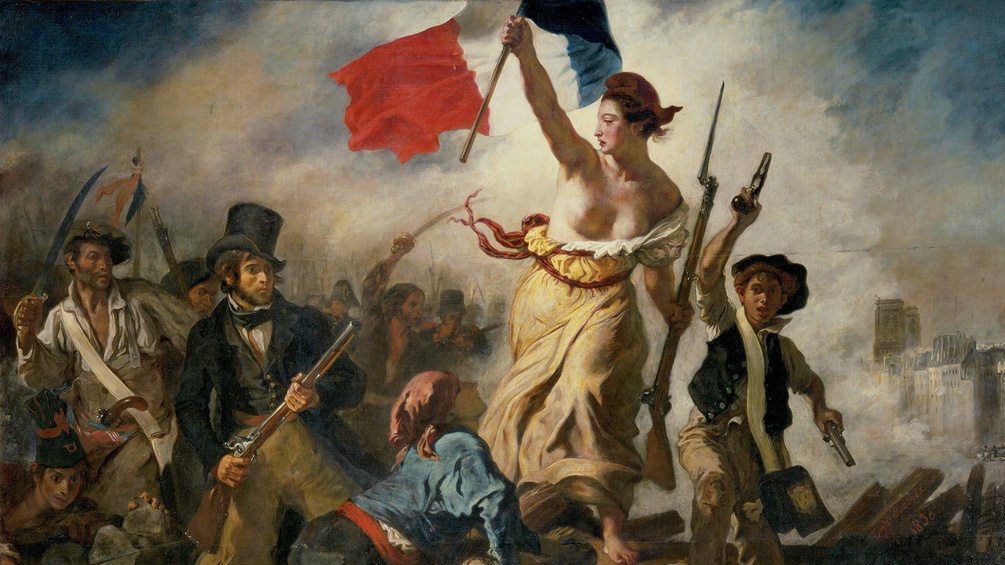 Eugène Delacroix' "Die Freiheit führt das Volk"