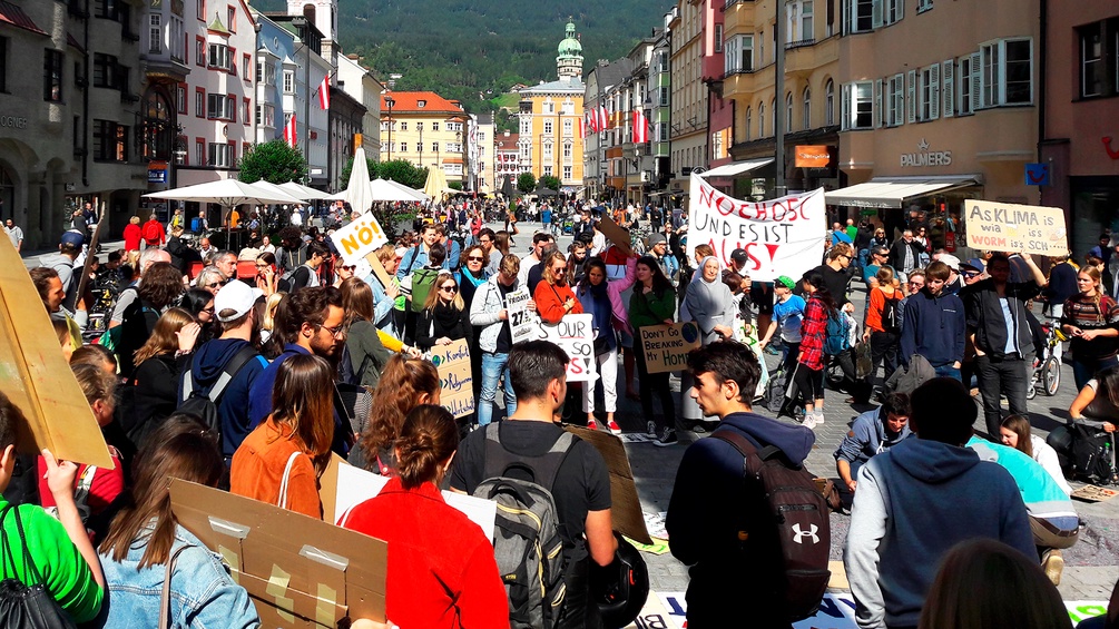 Demonstration in Innsbruck