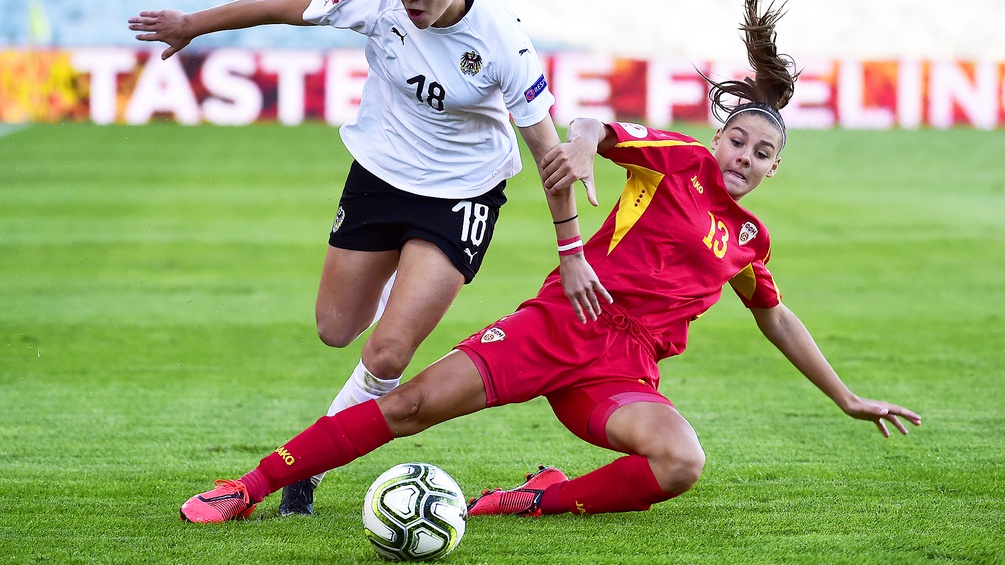 Frauenfußball-EM-Qualifikationspiel der Gruppe G