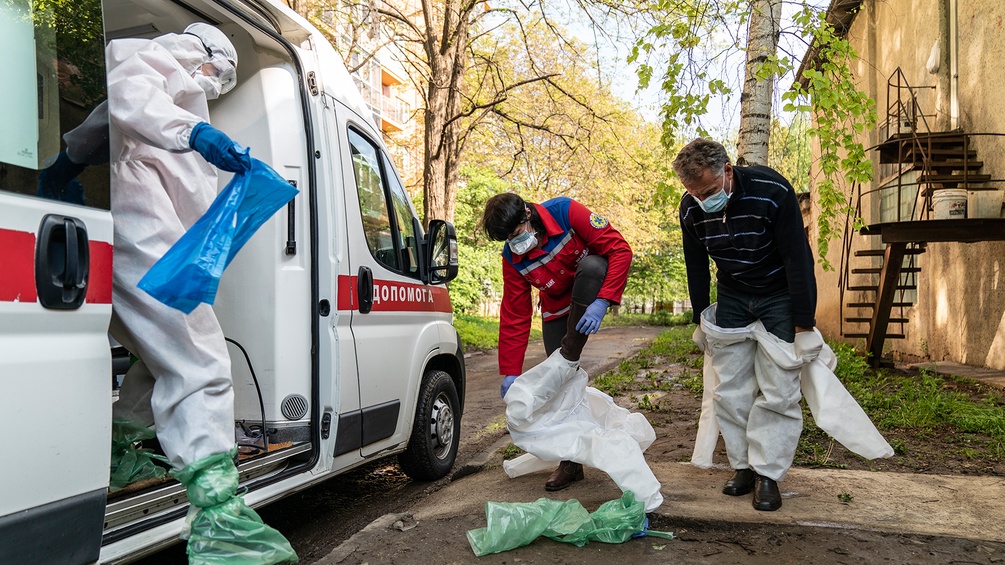 Ambulanz-Crew in der Ukraine