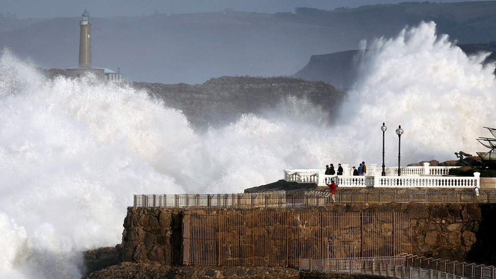 La Magdalena, hohe Wellen