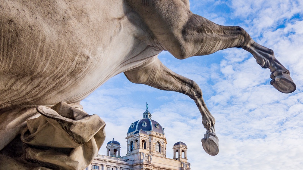 Statue, Pferd, Hofburg