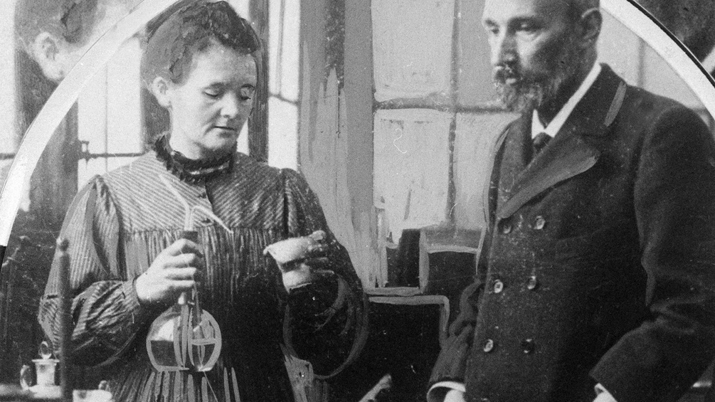 Marie Curie und Pierre Curie