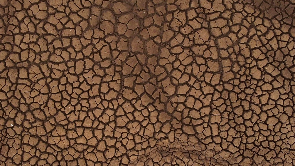 Dürre: ausgetrockneter Boden