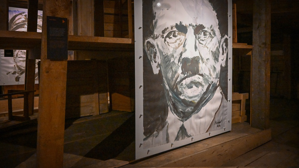 Hitler-Bild im Schaubergwerk von Altaussee
