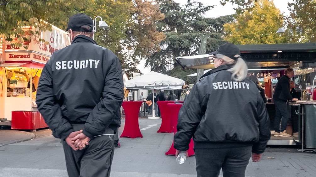 Security auf einem Markt