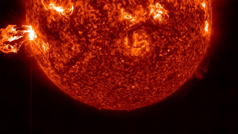 Visualisierung eines Sonnenausbruchs