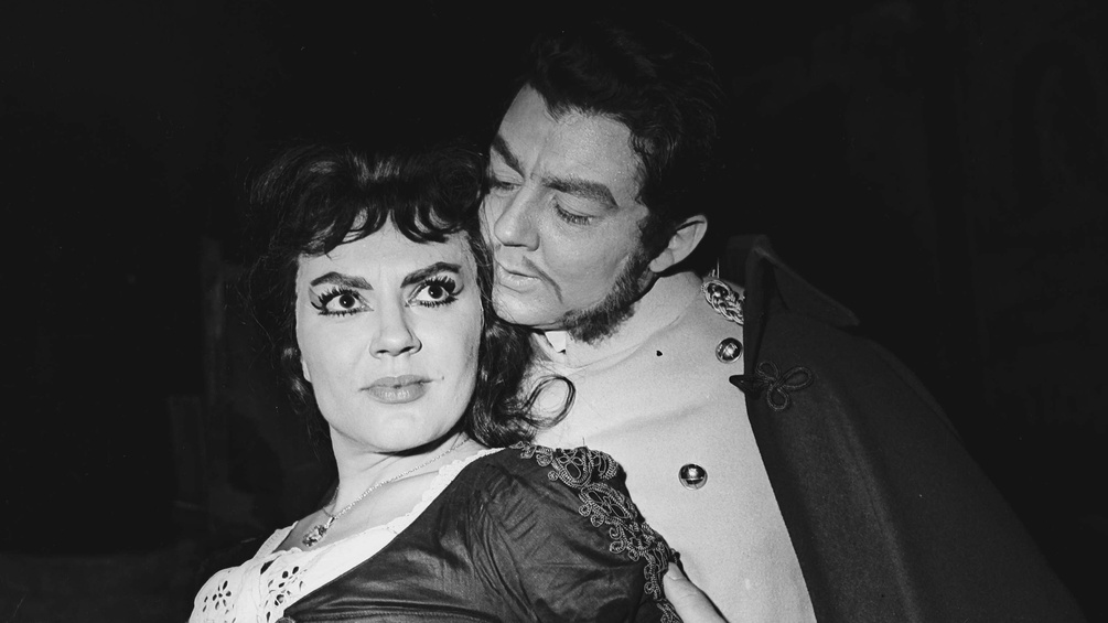 Jane Rhodes und Albert Lance in "Carmen", 1959, Pariser Oper