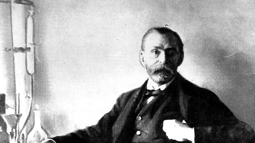 Alfred Nobel, Reproduktion eines Ölgemäldes