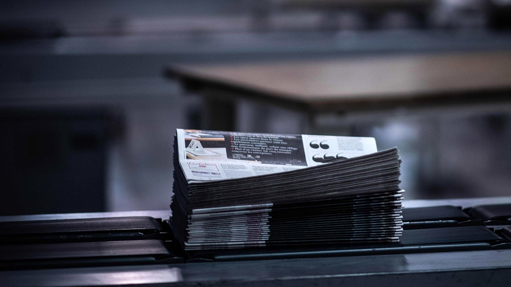 Zeitungsstapel