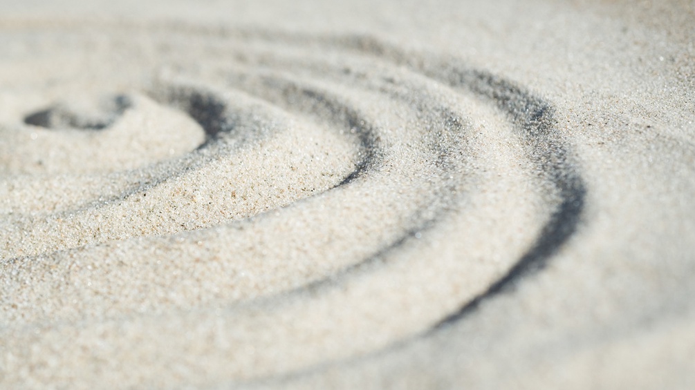 Kreise im Sand