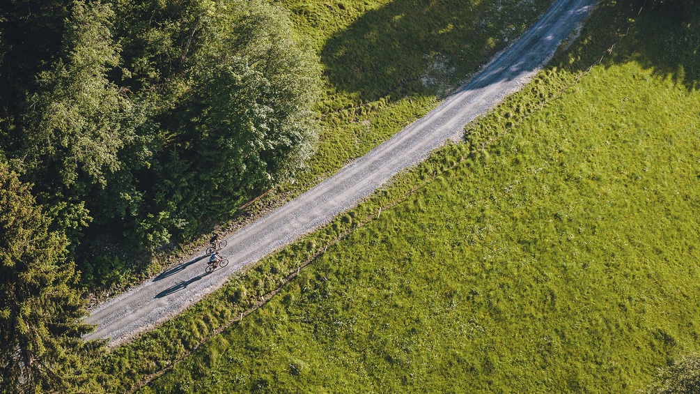 Fahrradfahrer unterwegs im Salzburger Land