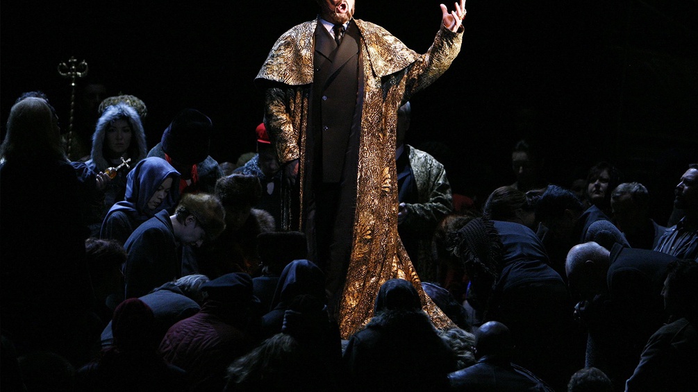Ferruccio Furlanetto in der Rolle des „Boris Godunow" in der Wiener Staatsoper.
