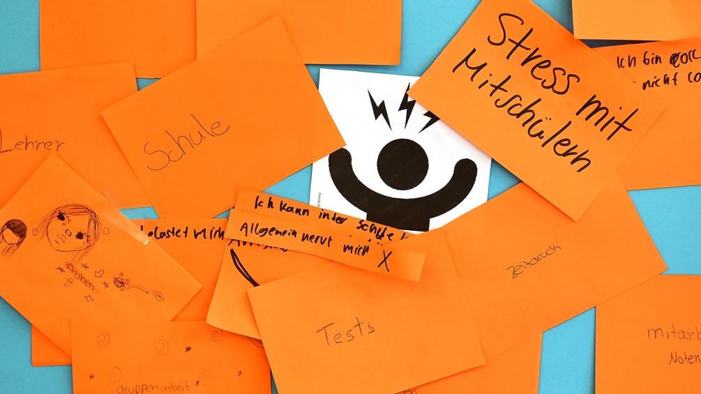 Wand in einer Jugendpsychiatrie, Therapiewand