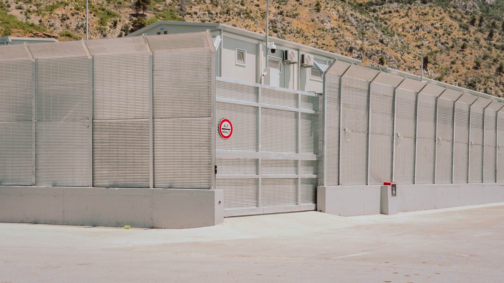 Albanisches Flüchtlingslager