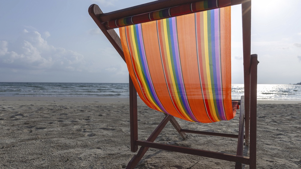 Sonnenstuhl am Strand