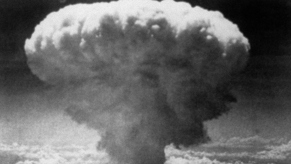 Die Atombombenexplosion von Nagasaki
