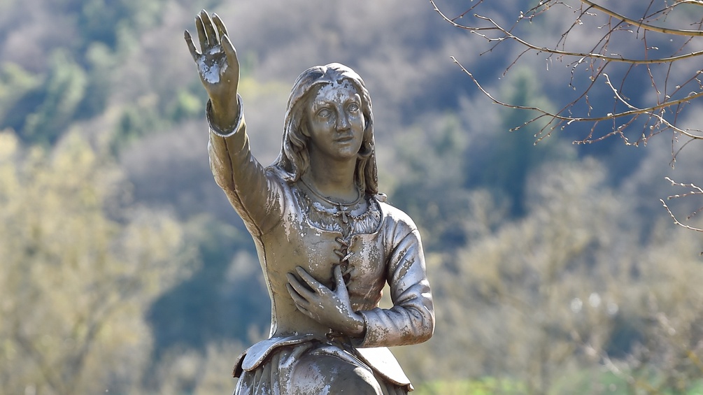 Eine Statue der Jeanne d'Arc