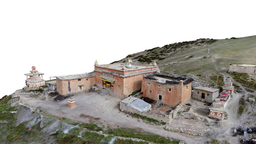 Ein Modell des Shey-Ensembles, basierend auf 3D-Vermessungen der TU Graz