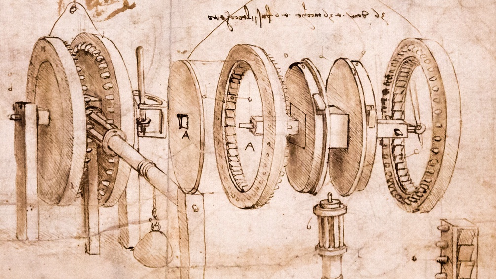 Skizze von Leonardo da Vinci