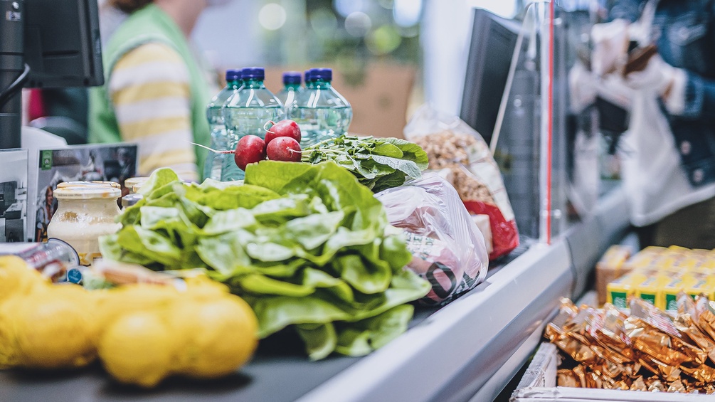 Supermarktkasse, Laufband